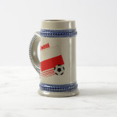 Polnisches Fußball-Team Bierglas (Vorderseite Links)