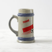 Polnisches Fußball-Team Bierglas (Links)