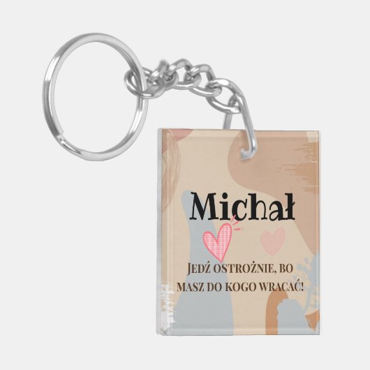 Polnisches Geschenk für ihn Freund Polen po polsku Schlüsselanhänger (Vorderseite links)