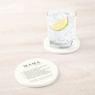 Polnisches Geschenk für Mama - MAMA Definition Rou Getränkeuntersetzer