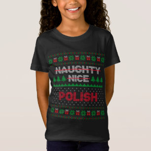 Polnisches Geschenk Naughty Liste Polnisch Ugly Sw T-Shirt