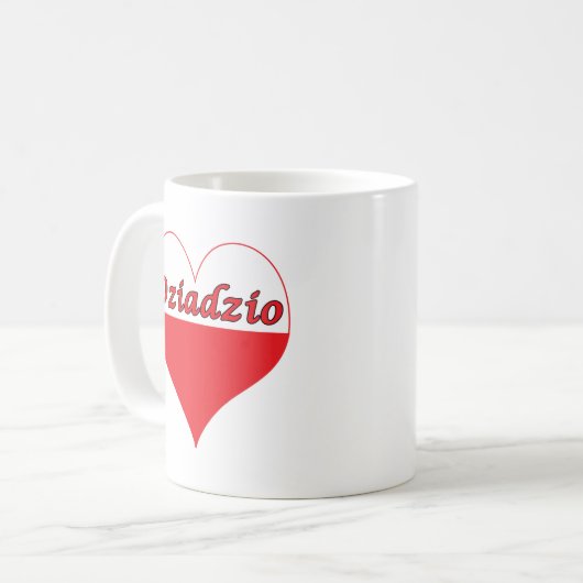 Polnisches Herz Dziadzio Kaffeetasse (Vorderseite Links)