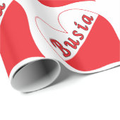 Polnisches Herz Geschenkpapier (Rolleneckpunkt)