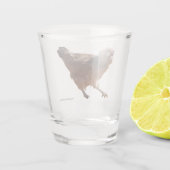 Polnisches Hühner Schussglas Schnapsglas (Rückseite)