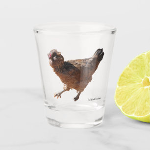 Polnisches Hühner Schussglas Schnapsglas