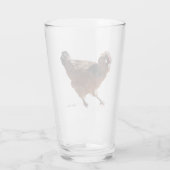 Polnisches Hühnerglas Glas (Rückseite)