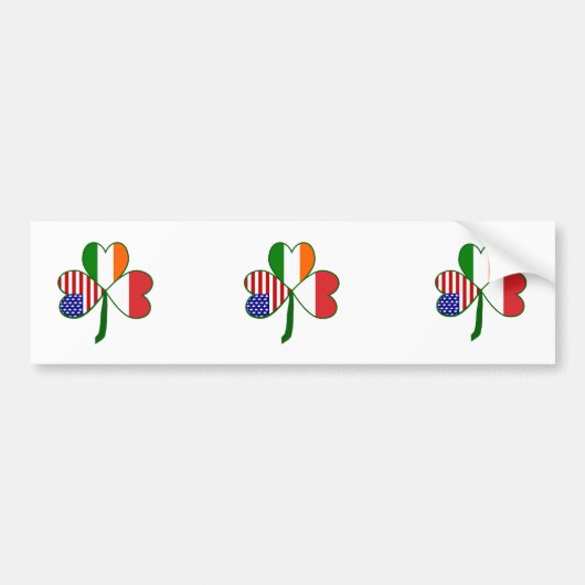 Polnisches Kleeblatt Autoaufkleber (Vorne)