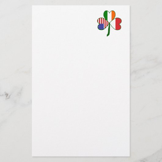 Polnisches Kleeblatt Briefpapier (Vorderseite)