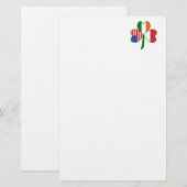 Polnisches Kleeblatt Briefpapier (Vorne/Hinten)
