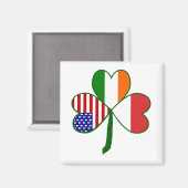 Polnisches Kleeblatt Magnet (Vorderseite/Rückseite)