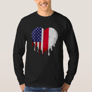 Polnisches Kulturerbe Monat Polen Flaggenschwerpun T-Shirt