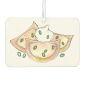 Polnisches Lebensmittel Pierogi Dumplings Slowakis Autolufterfrischer (Rückseite)