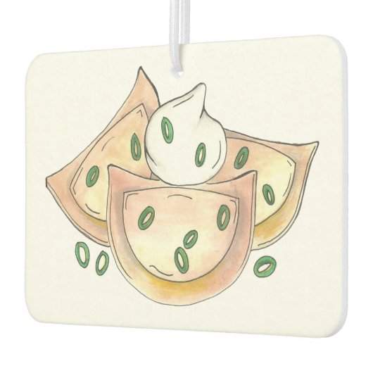 Polnisches Lebensmittel Pierogi Dumplings Slowakis Autolufterfrischer (Links)