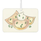 Polnisches Lebensmittel Pierogi Dumplings Slowakis Autolufterfrischer (Vorderseite)