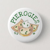 Polnisches Lebensmittel Pierogi Dumplings Slowakis Button (Vorderseite)