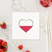 Polnisches Liebe Papier Napkins Serviette (Beispiel)