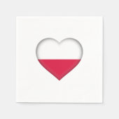 Polnisches Liebe Papier Napkins Serviette (Vorderseite)