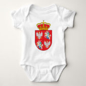 Polnisches litauisches Commonwealth-Wappen Baby Strampler (Vorderseite)