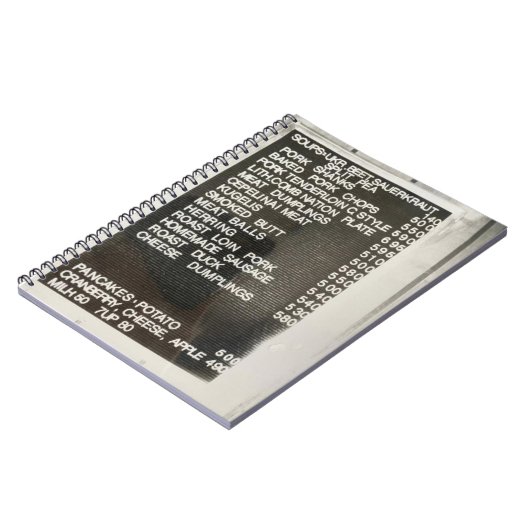 Polnisches litauisches Menü "Old School Recipé" Notizblock (Linke Seite)