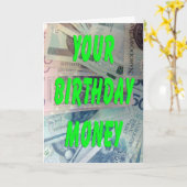 Polnisches Loti Birthday Money Karte (Gelbe Blume)