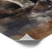 Polnisches Lowland Sheepdog Hund Art Print Poster (Ecke)