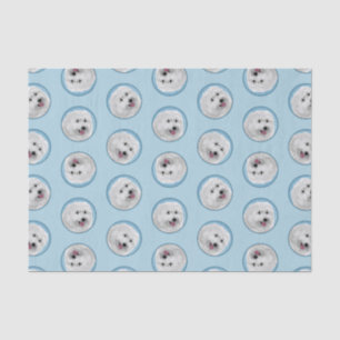 Polnisches Lowland Sheepdog Malerei Original Hunde Seidenpapier