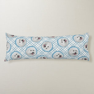 Polnisches Lowland Sheepdog Malerei Original Hunde Seitenschläferkissen