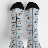 Polnisches Lowland Sheepdog Malerei Original Hunde Socken (Oben)