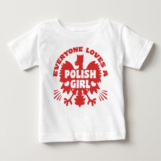 Polnisches Mädchen Baby T-shirt (Vorderseite)