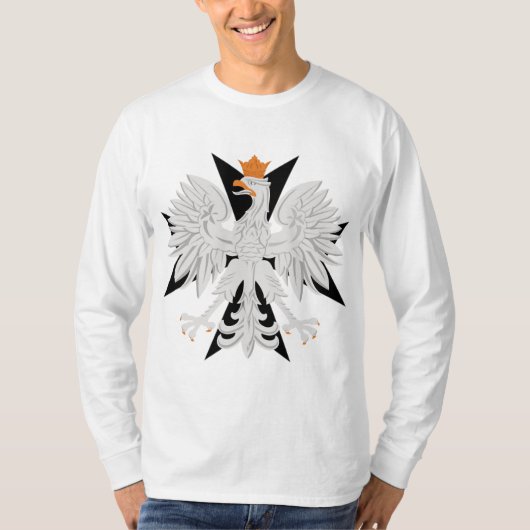 Polnisches Malteserkreuz Eagles T-Shirt (Vorderseite)