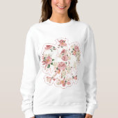 Polnisches Mit BlumenEagle Sweatshirt (Vorderseite)