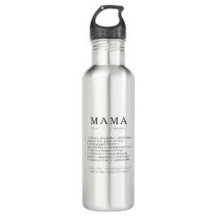 Polnisches Mum-Geschenk - MAMA Definition Edelstahlflasche