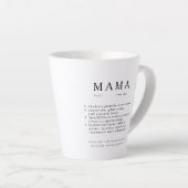 Polnisches Mum-Geschenk - MAMA Definition Milchtasse (Rechte Ecke)