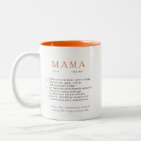 Polnisches Mum-Geschenk - MAMA Definition Orange