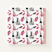 Polnisches Muster für Aquarellnagestriche Notizblock (Rückseite)