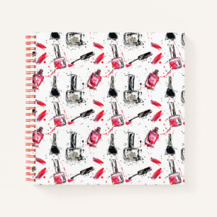 Polnisches Muster für Aquarellnagestriche Notizblock