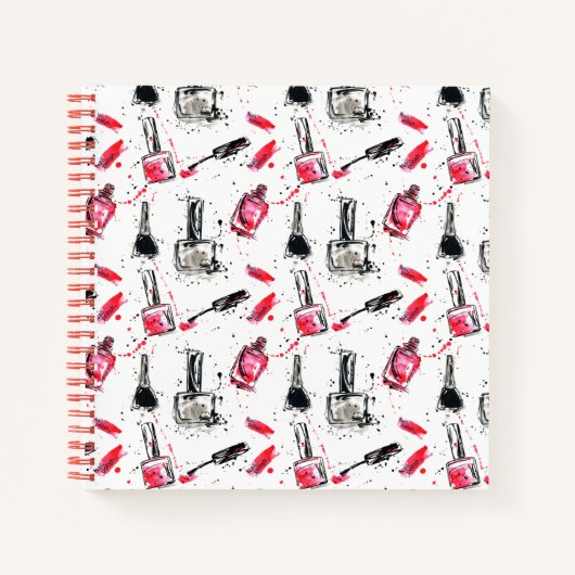 Polnisches Muster für Aquarellnagestriche Notizblock (Vorderseite)