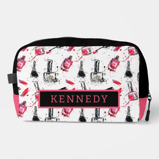 Polnisches Muster für Aquarellnagestriche Waschbeutel (Vorderseite)