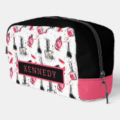 Polnisches Muster für Aquarellnagestriche Waschbeutel (Rechte Ecke)