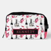 Polnisches Muster für Aquarellnagestriche Waschbeutel (Rückseite)