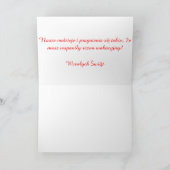 Polnisches/Polski - frohe Weihnachten/Wesołych Feiertagskarte (Innenseite)