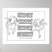 Polnisches Proverb Coloring Poster (Vorne)