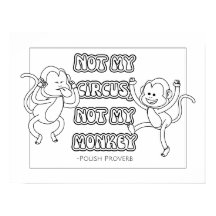 Polnisches Proverb Coloring Poster