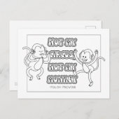 Polnisches Proverb-Färben Postkarte (Vorne/Hinten)