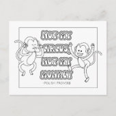 Polnisches Proverb-Färben Postkarte (Vorderseite)