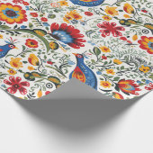 Polnisches Schleifpapier für Folk Art Geschenkpapier (Ecke)