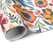 Polnisches Schleifpapier für Folk Art Geschenkpapier (Rolleneckpunkt)