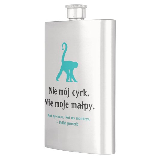 Polnisches Sprichwort Flachmann (Links)