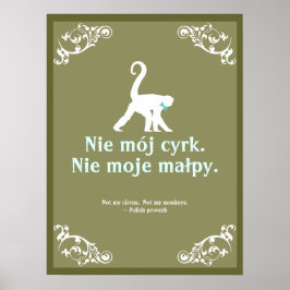 Polnisches Sprichwort Poster