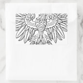 polnisches Symbol Rechteckiger Aufkleber (Tasche)